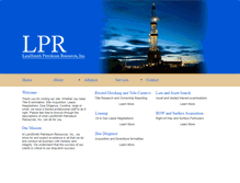 Tablet Screenshot of lpr-inc.com